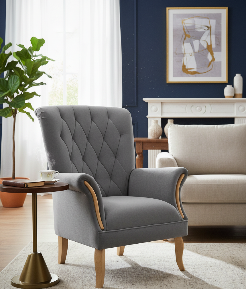 Fotel glamour w kolorze butelkowej zieleni GUSTO