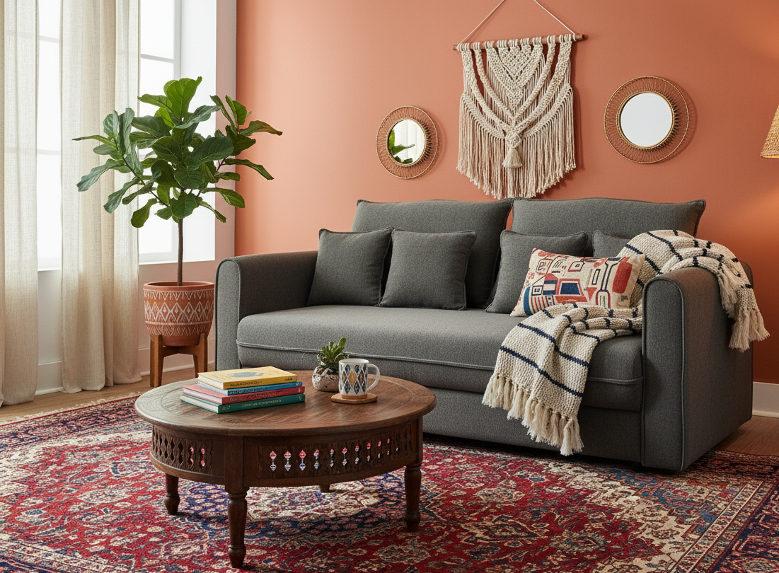 Rozkładana kanapa SAGA z dużą powierzchnią spania