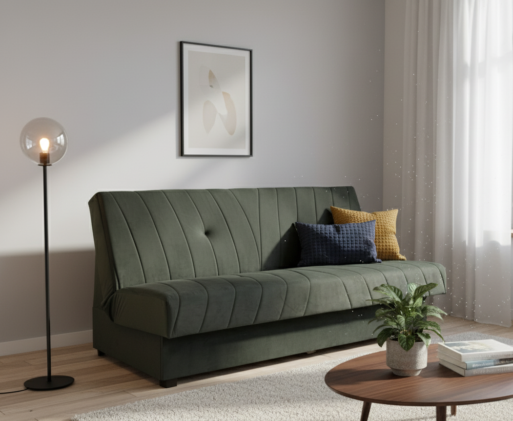 Rozkładana kanapa CUBEO z nowoczesnym wzorem