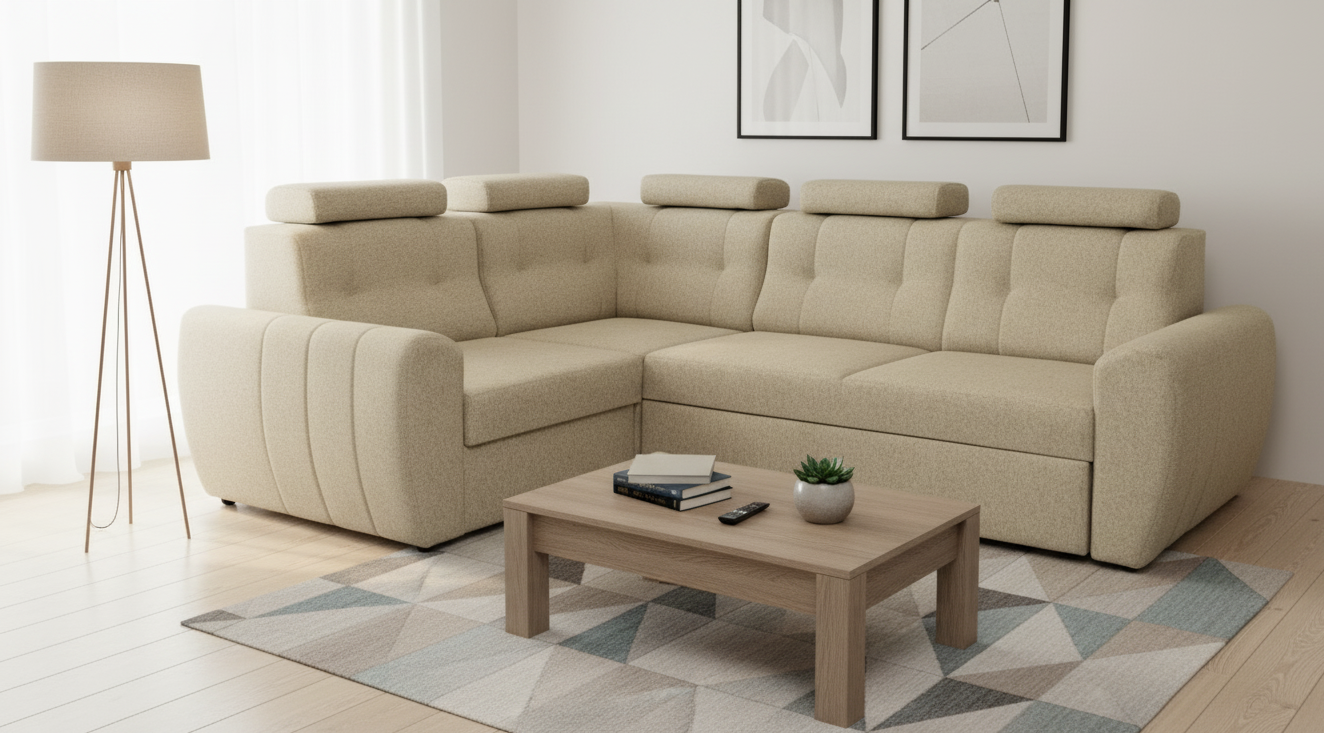 Nowoczesny i wygodny narożnik RENO