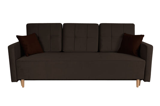 Nowoczesna kanapa w stylu skandynawskim ASTORIA brązowa