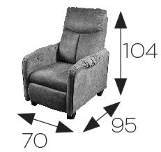 Rozkładana fotel z funkcją relaksu ALDO manual wymiary