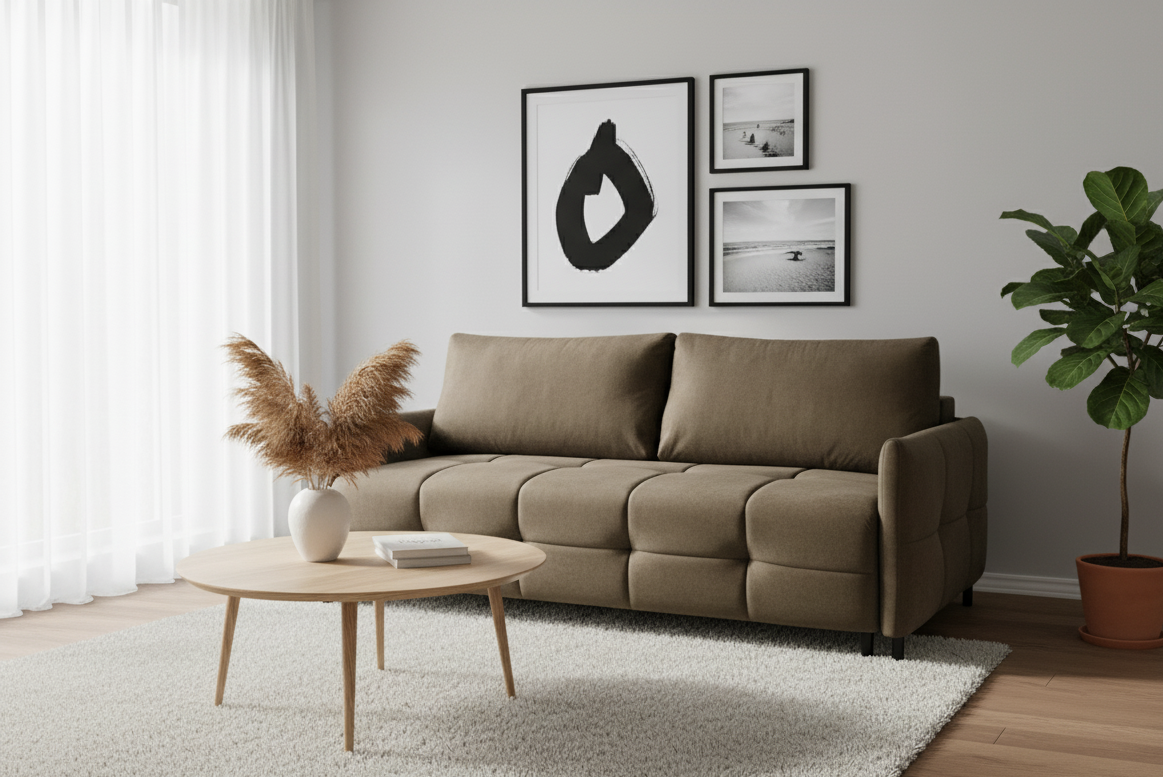 Modna kanapa DELTA z funkcją spania