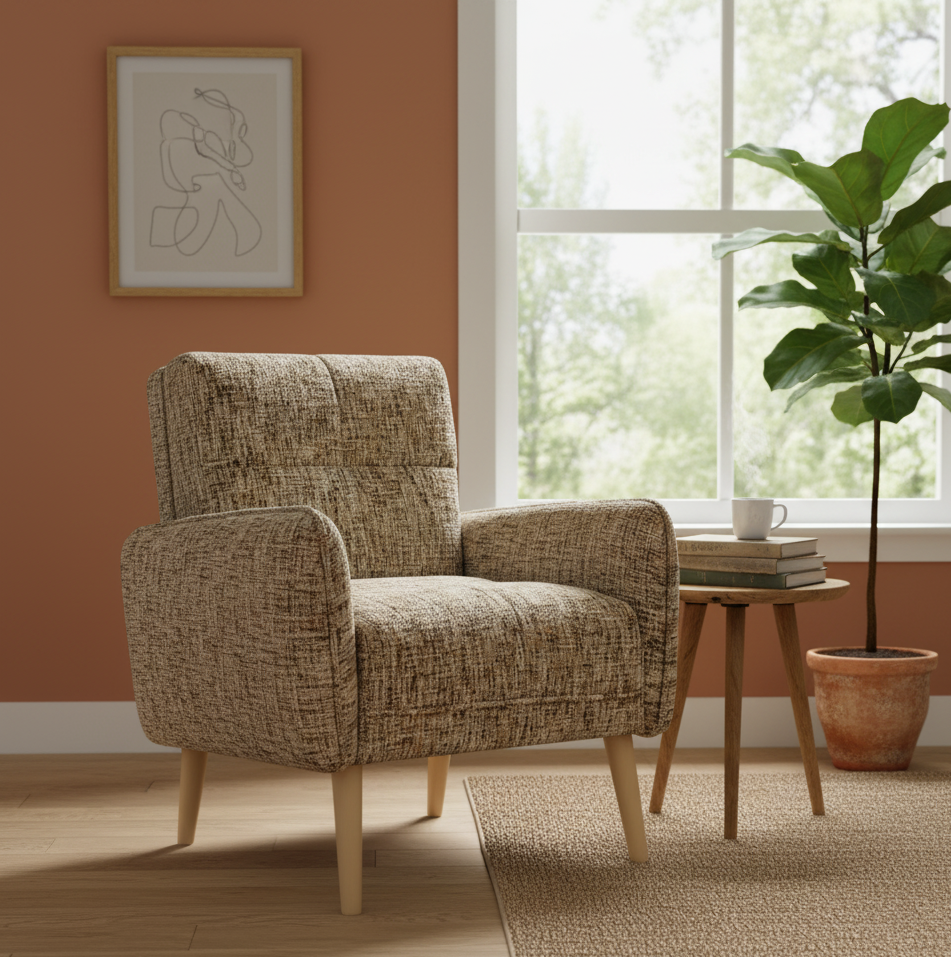 Designerski fotel FIKA skandynawskim wydaniu