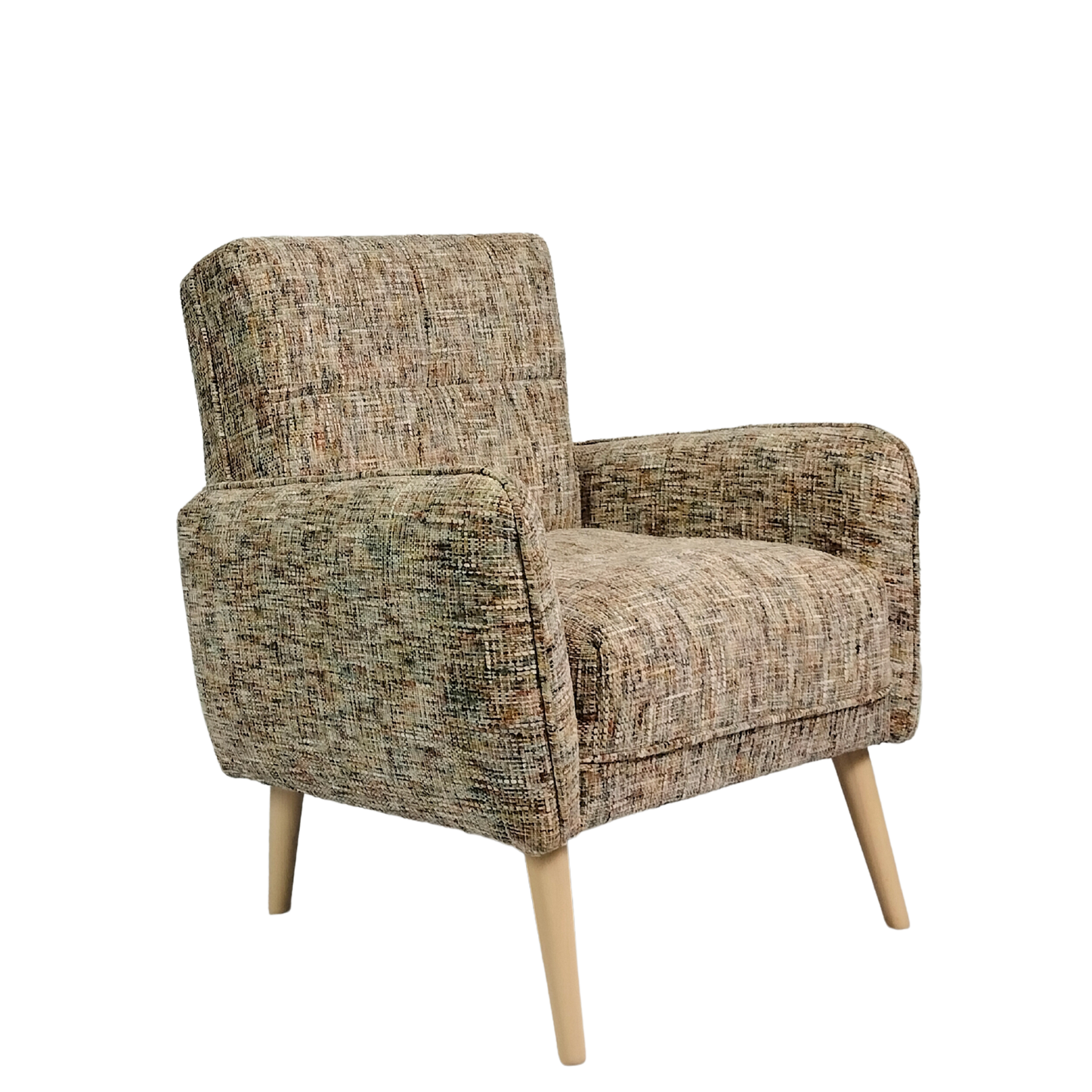 Designerski fotel FIKA skandynawskim wydaniu od lewej