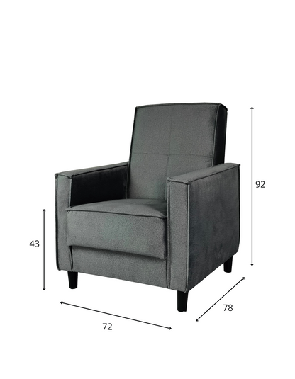 Zestaw wypoczynkowy z dwoma fotelami NERO