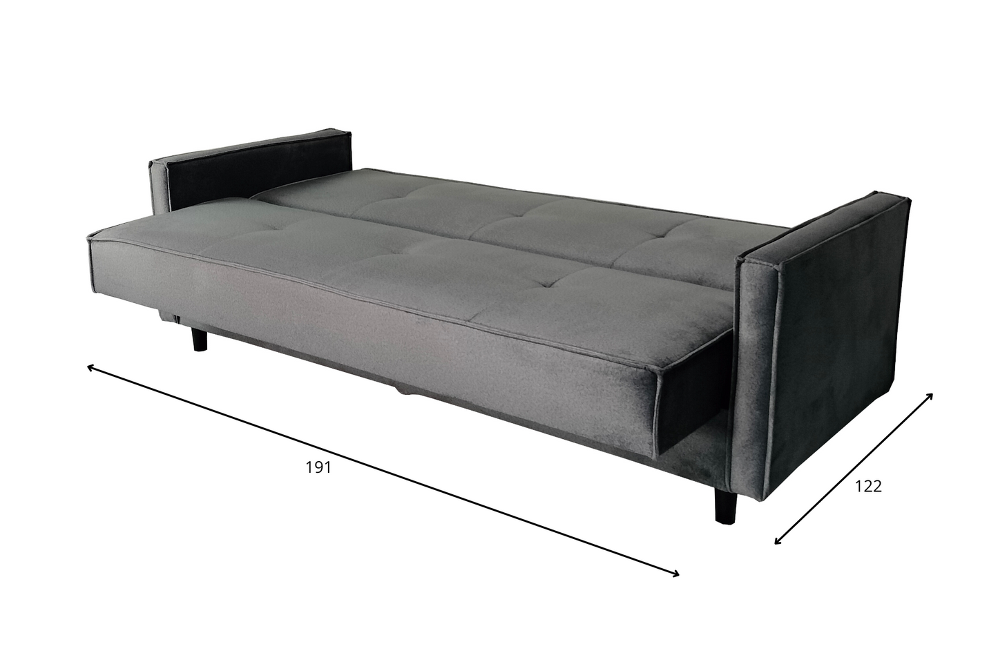 Zestaw wypoczynkowy z dwoma fotelami NERO