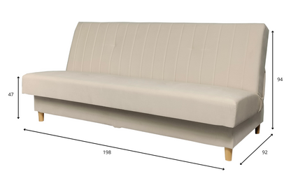 Kanapa w skandynawskim stylu MADISON bez boczków  wymiary 