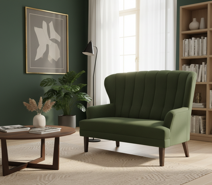 Nowoczesna sofa nierozkładana w stylu glamour LIRA