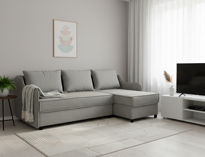 VIGO - mały narożnik rozkładany z wąskimi boczkami