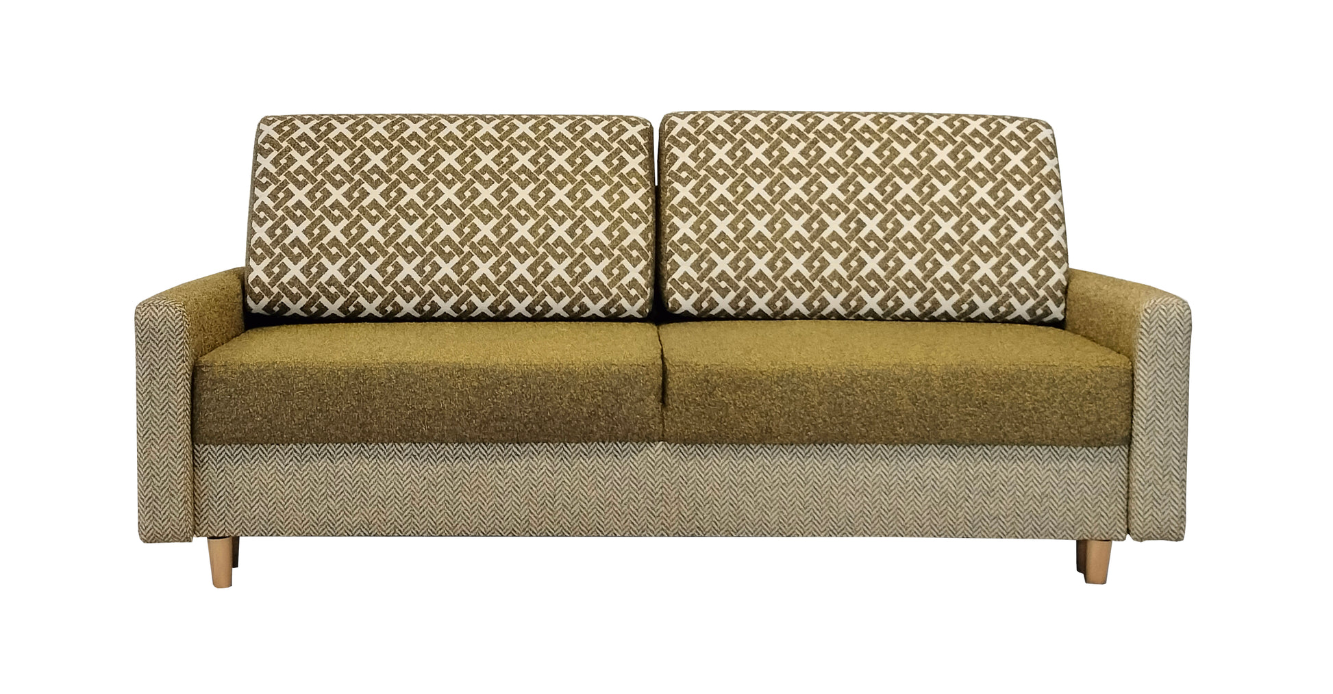 Nowoczesna kanapa RIMINI z funkcją spania - obalane oparcie od przodu