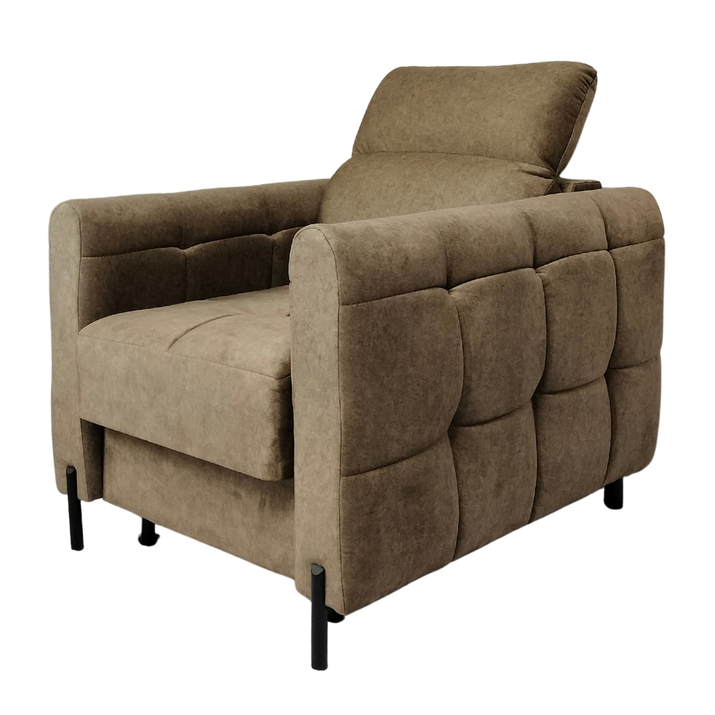 Nowoczesny fotel ze schowkiem BERGEN