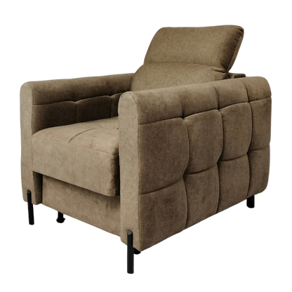 Nowoczesny fotel ze schowkiem BERGEN