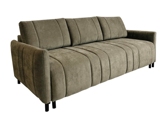 Rozkładana Kanapa TIVOLI z modnymi przeszyciami z lewej