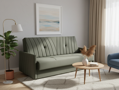 Rozkładana kanapa CUBO z nowoczesnym wzorem