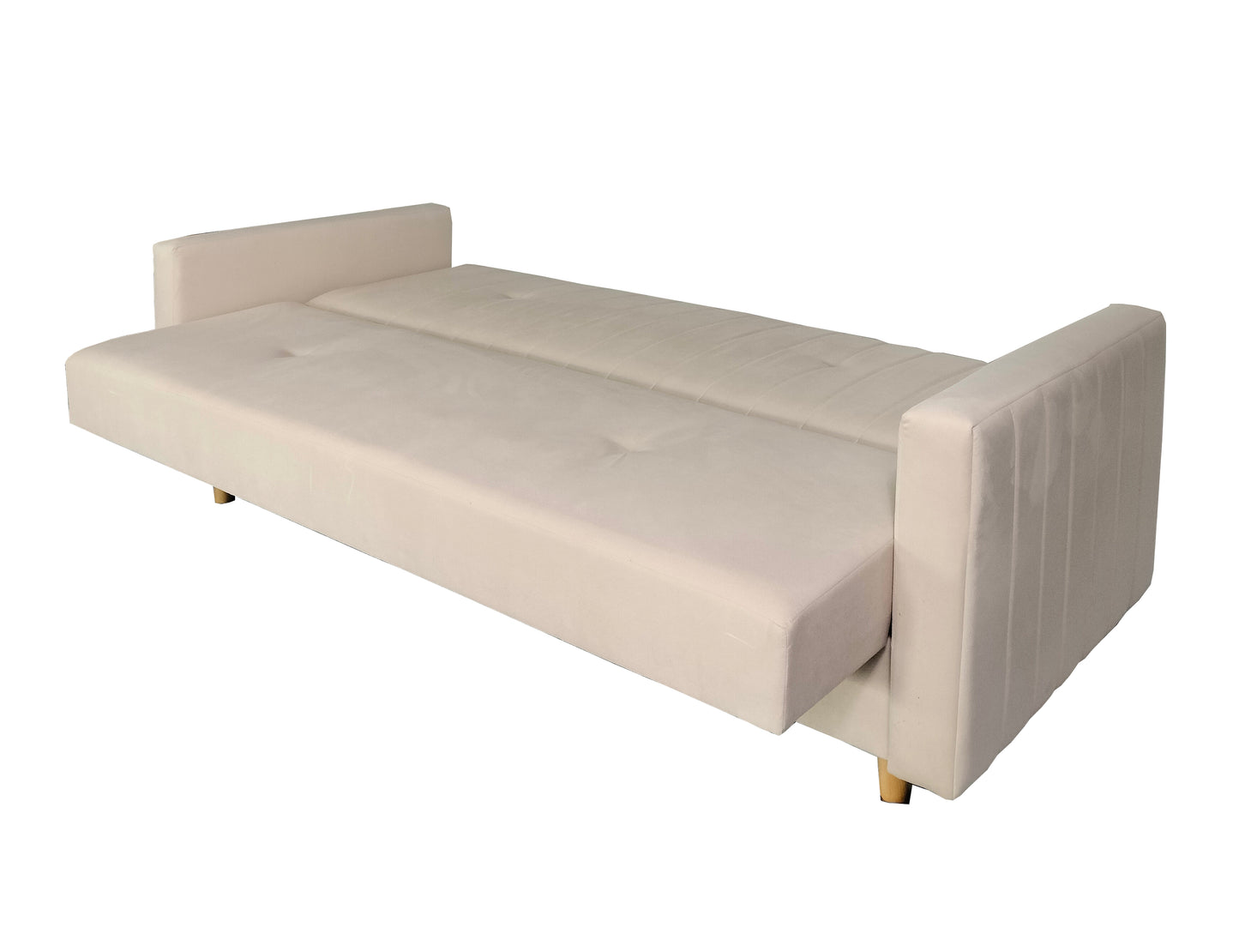 Kanapa WINSTON w skandynawskim stylu  rozłożona