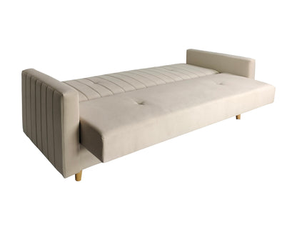 Kanapa WINSTON w skandynawskim stylu  rozłożona z innego ujęcia