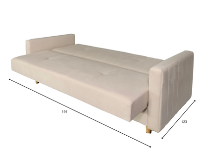 Kanapa WINSTON w skandynawskim stylu  wymiary spania