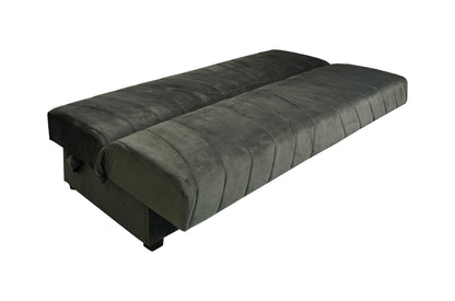 Rozkładana kanapa CUBEO z nowoczesnym wzorem rozłożona