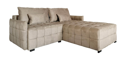 Nowoczesny narożnik YUKON z przeszyciami 