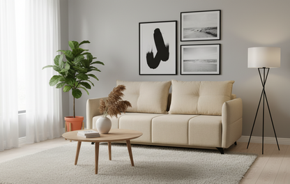 Modna kanapa ASHTON z dużą powierzchnią spania