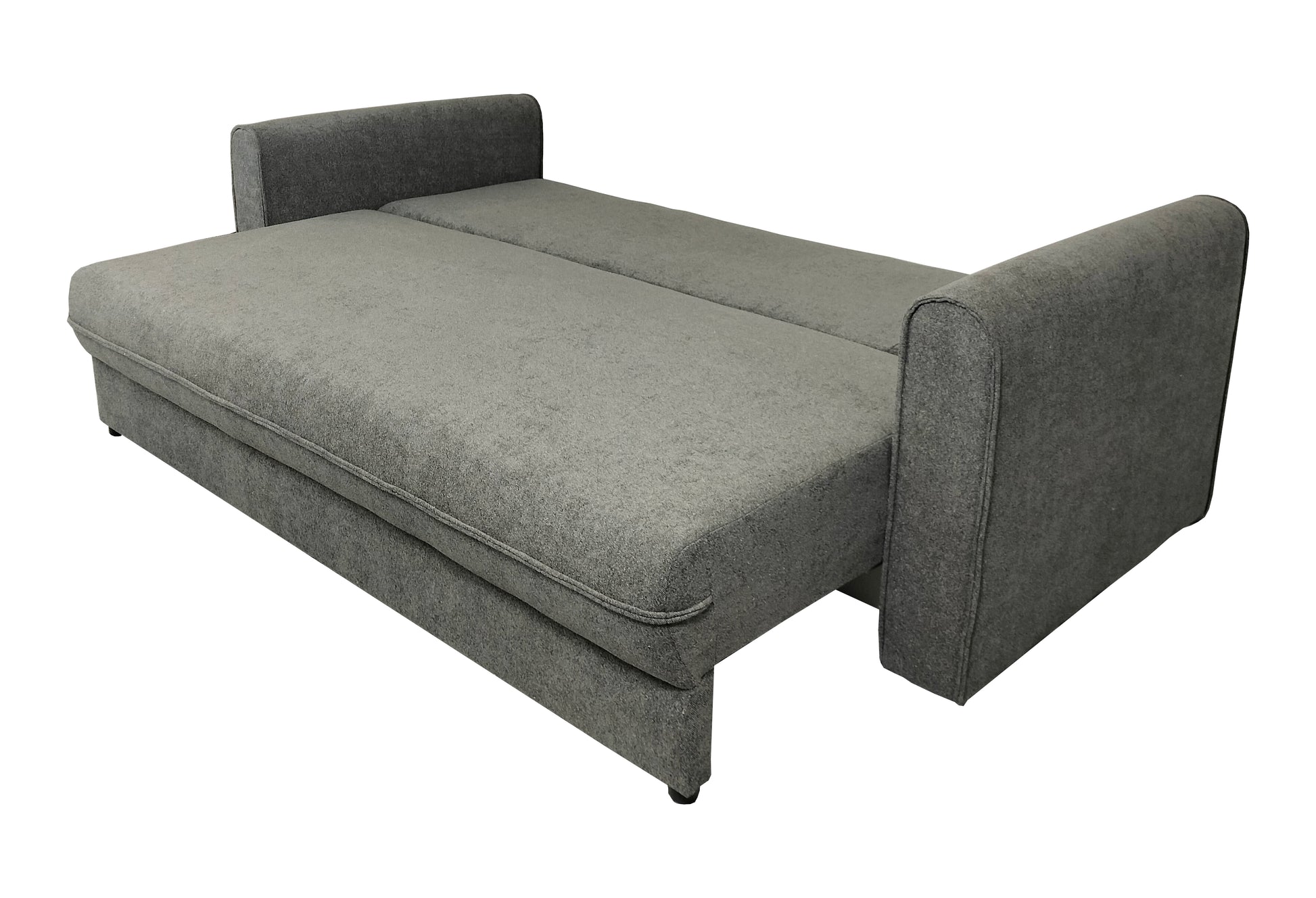 Rozkładana kanapa SAGA z dużą powierzchnią spania  rozłożona