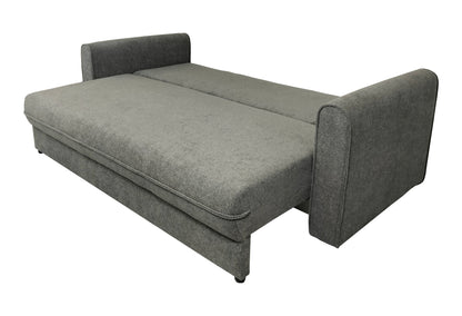 Rozkładana kanapa SAGA z dużą powierzchnią spania  rozłożona