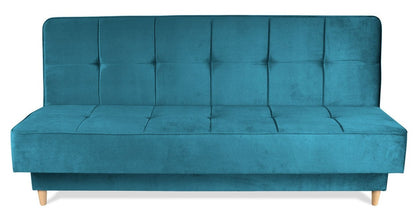 Turkusowa kanapa z funkcją spania WENUS turkus