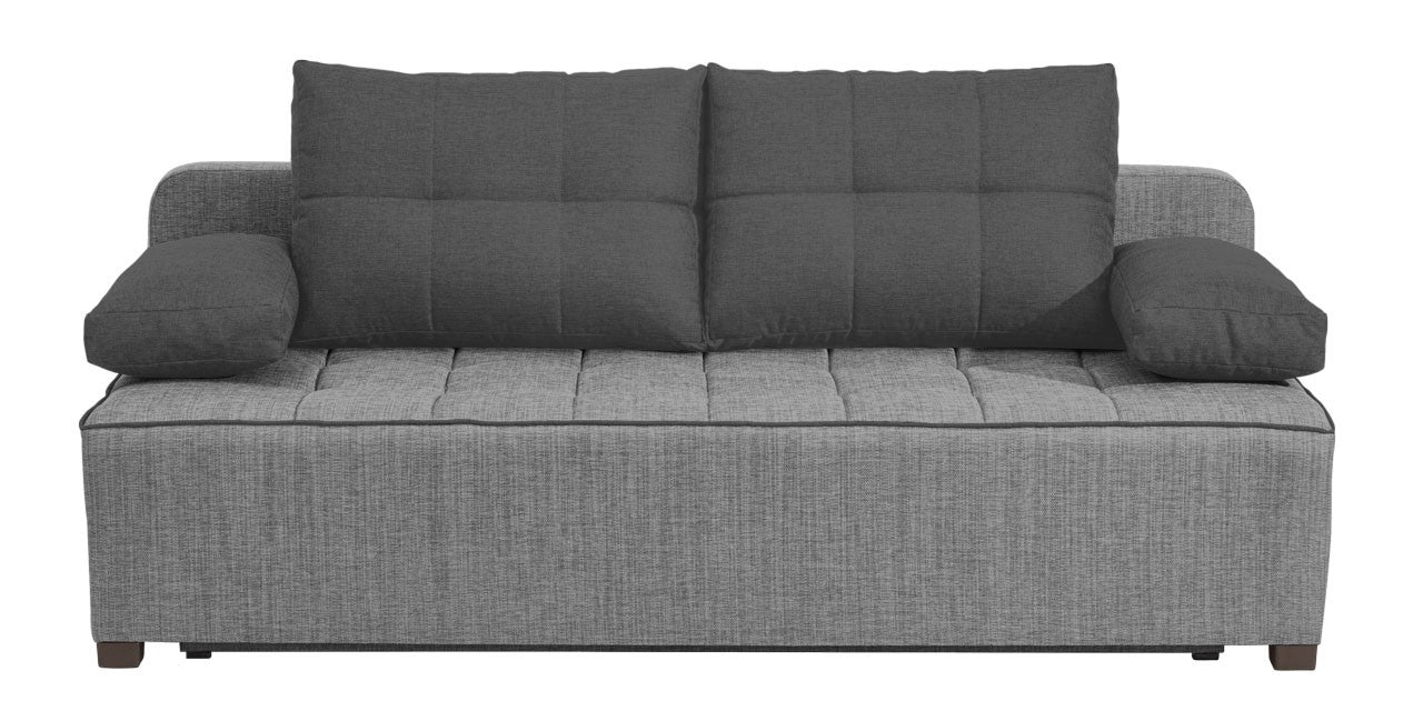 Wygodna i praktyczna kanapa rozkładana PAKO szary
