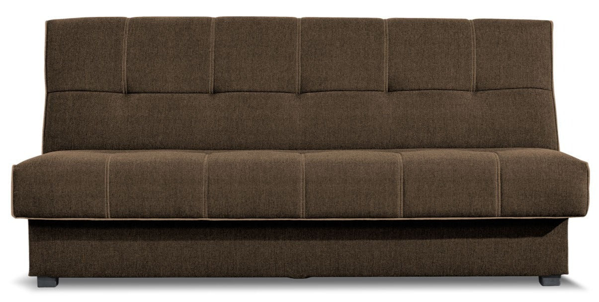 Kanapa nowoczesna 3 osobowa z funkcją spania ORIGI brąz