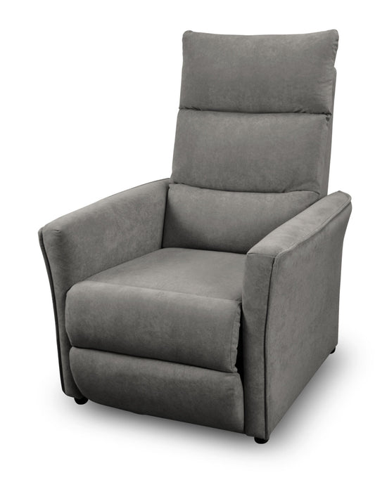 Rozkładany fotel z funkcją relaksu CAMI elektryk jasny szary