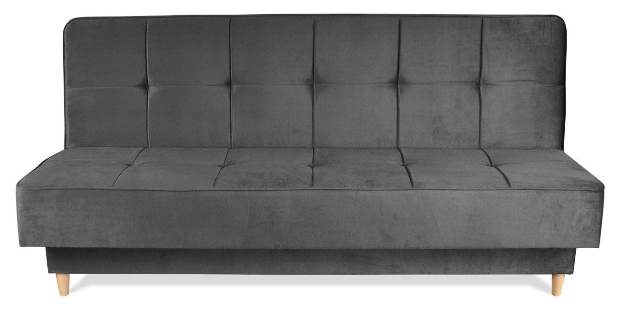 Turkusowa kanapa z funkcją spania WENUS ciemna szara