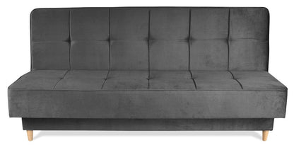 Turkusowa kanapa z funkcją spania WENUS ciemna szara