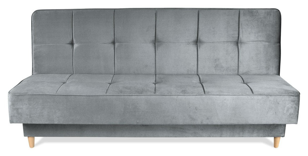 Turkusowa kanapa z funkcją spania WENUS szara