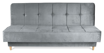 Turkusowa kanapa z funkcją spania WENUS szara